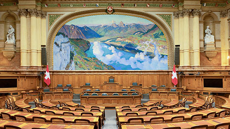 Bild Bundeshaus Nationalratssaal